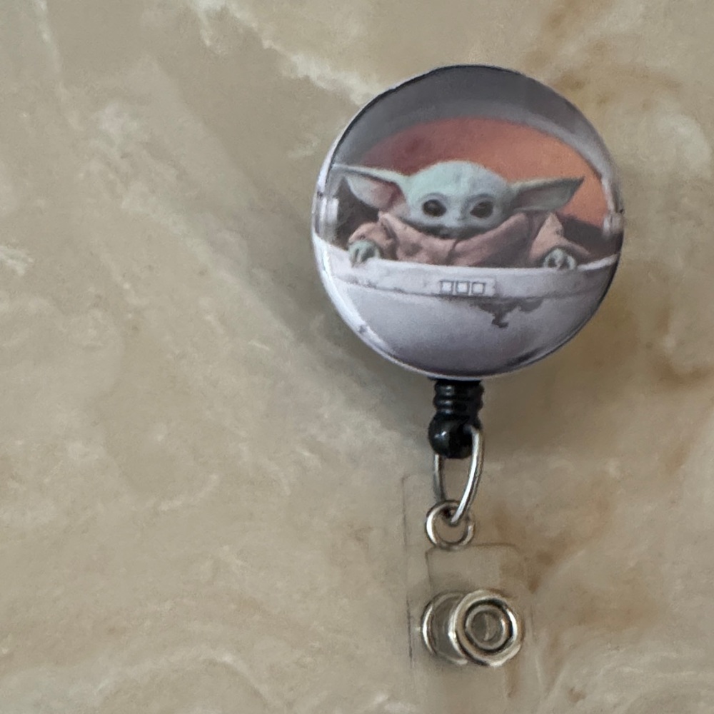Baby Yoda Badge Reel